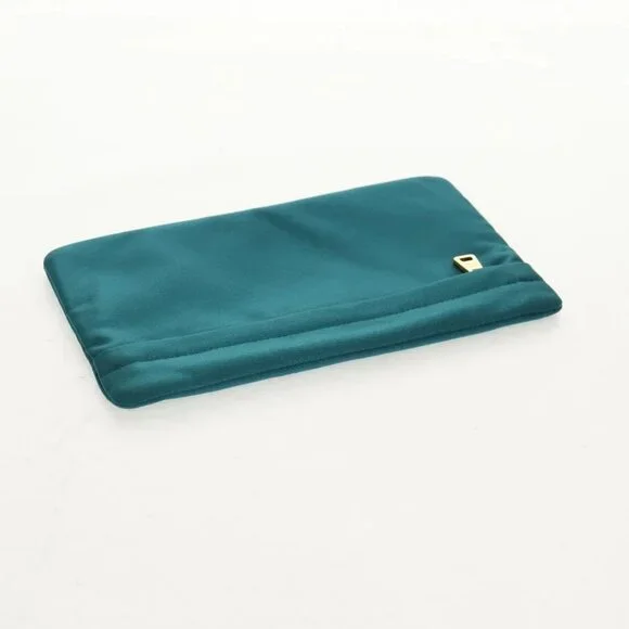 PRADA Pouch Satin Purple Gold Auth 154166M - Picture 9 of 16